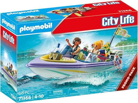 Playmobil city life mariés et bateau 71366