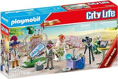 Playmobil city life couple de mariés et appareil photo 71367