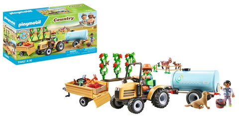 Playmobil country fermier avec tracteur et citerne 71442