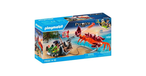 Playmobil pirates pirate et crabe géant 71532