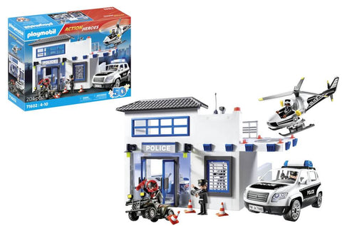 Playmobil Action héroes Poste de police et véhicules 71602