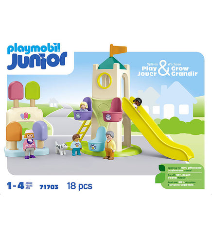 Playmobil Junior Air de jeux avec toboggan 71703