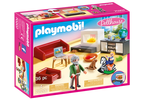 Playmobil Dollhouse Salon avec cheminée 70207